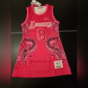 Brand New Legend Think Pink Bryant Jersey Dress XS